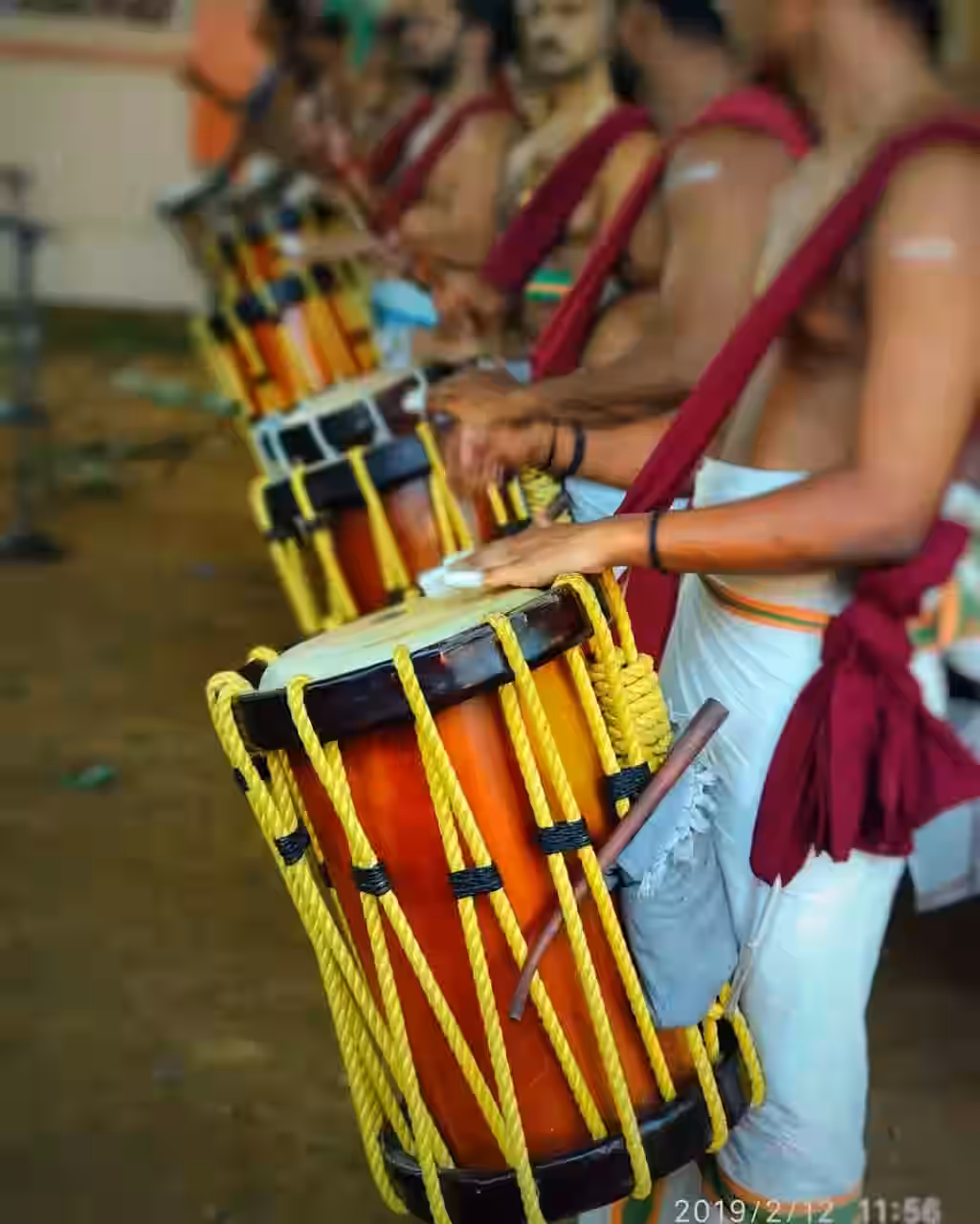 Classical Singari Melam musicians performing traditional Tamil wedding music with authentic instruments in Nagercoil, Tamil Nadu